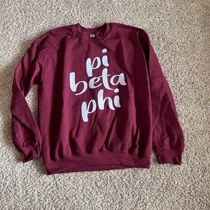 Pi Beta Phi crew neck sweatshirt
